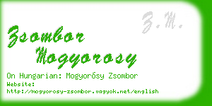 zsombor mogyorosy business card